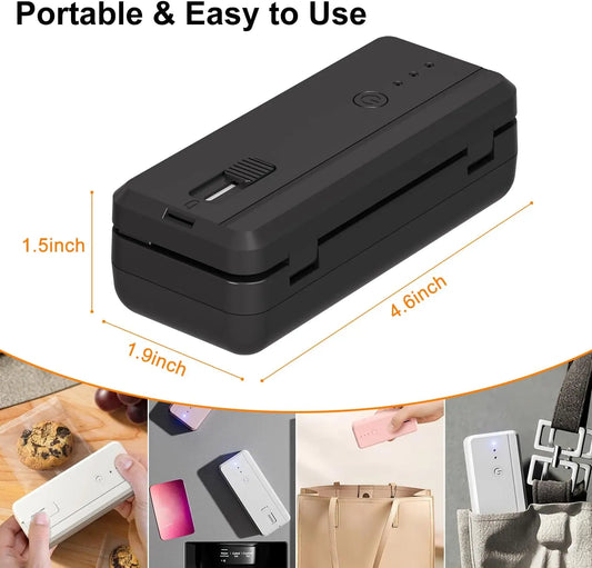 Cleanova SealFresh 2-in-1 — Handheld Bag Sealer & Cutter
