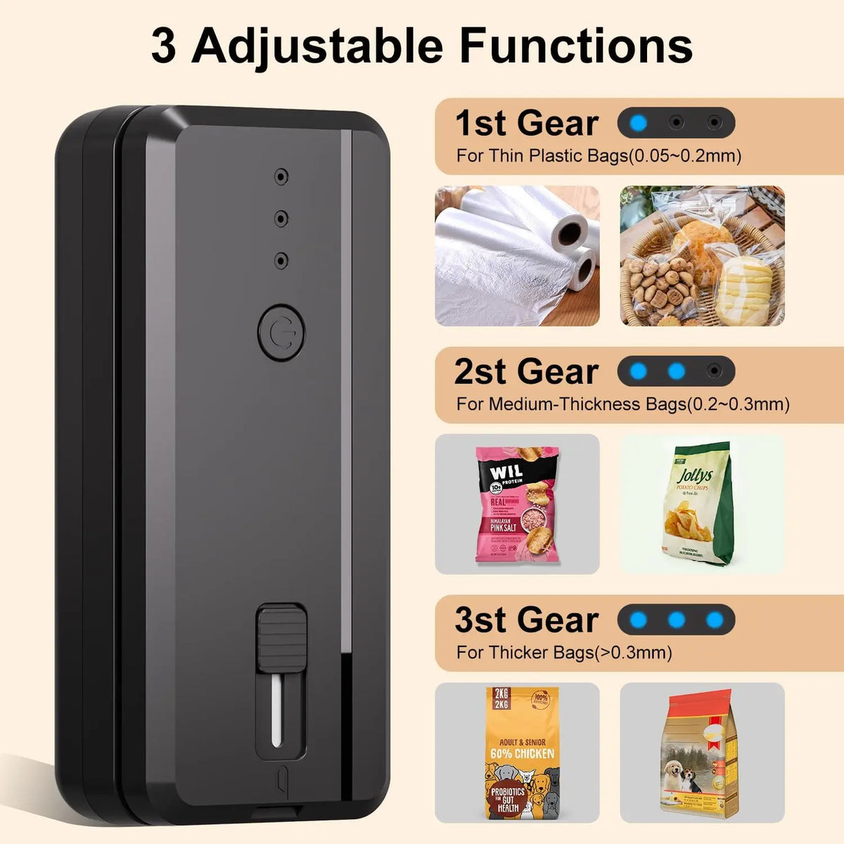Cleanova SealFresh 2-in-1 — Handheld Bag Sealer & Cutter