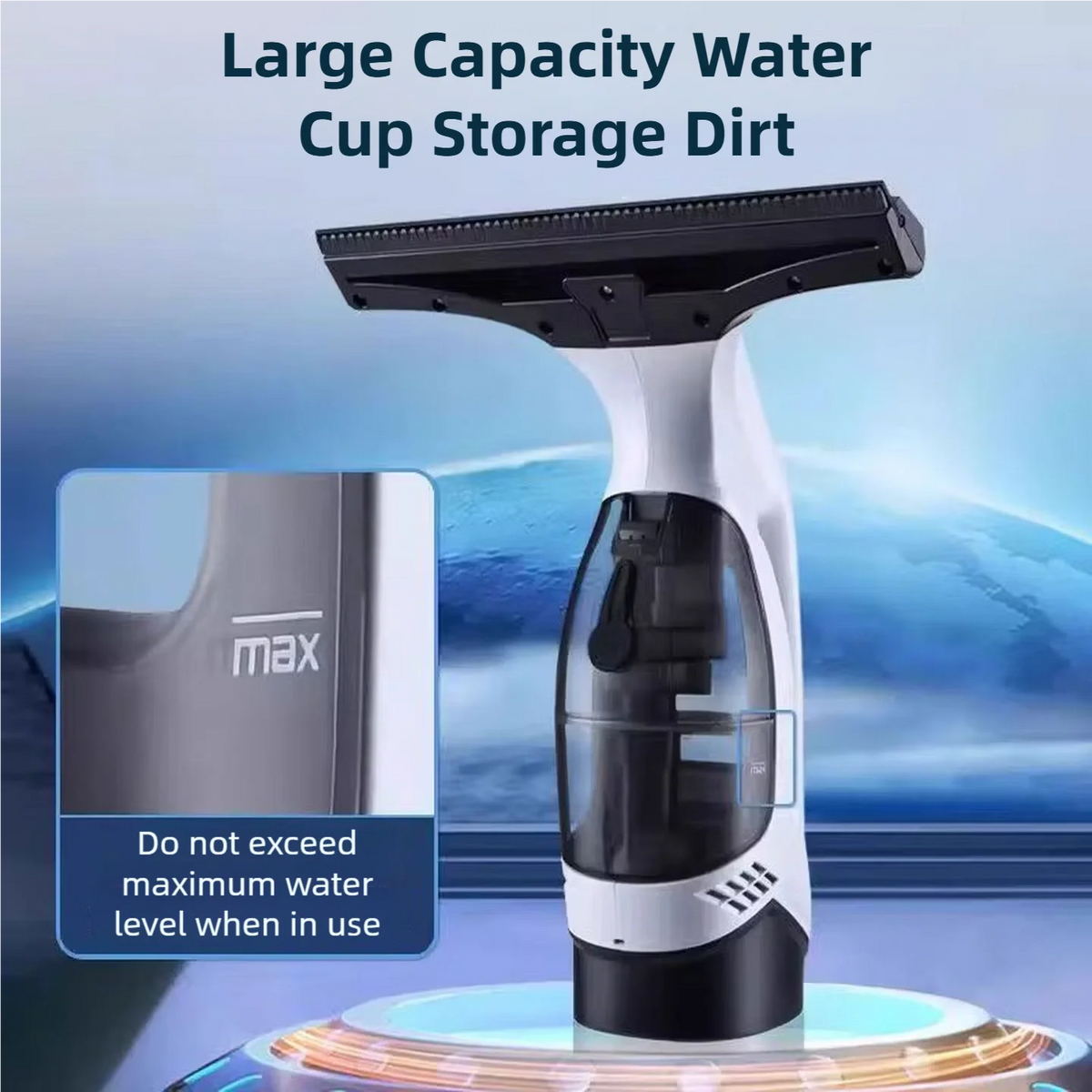 Cleanova WipeGlide — Electric Wireless Window Cleaner