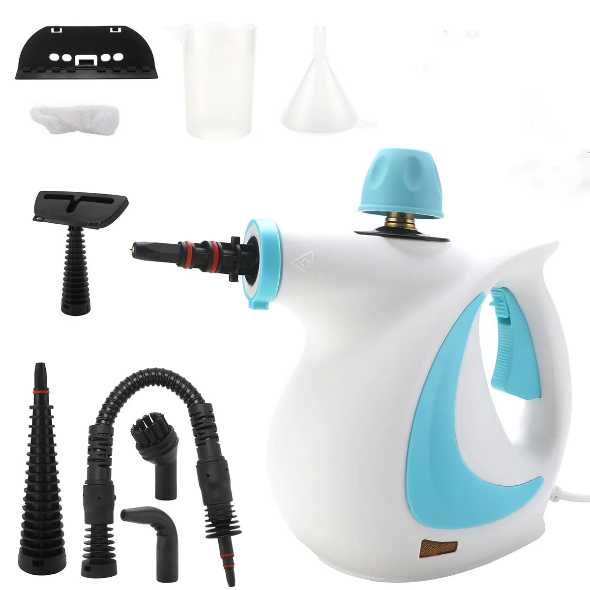 Cleanova SteamBlast Compact — Pressurized Handheld Steam Cleaner
