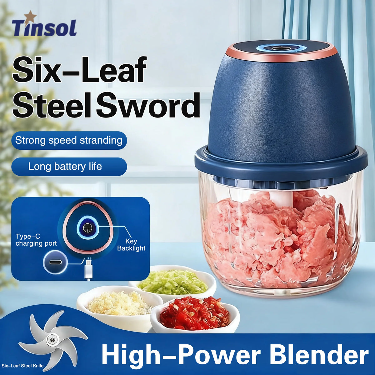 Cleanova ChopMaster — Electric Food Chopper & Blender