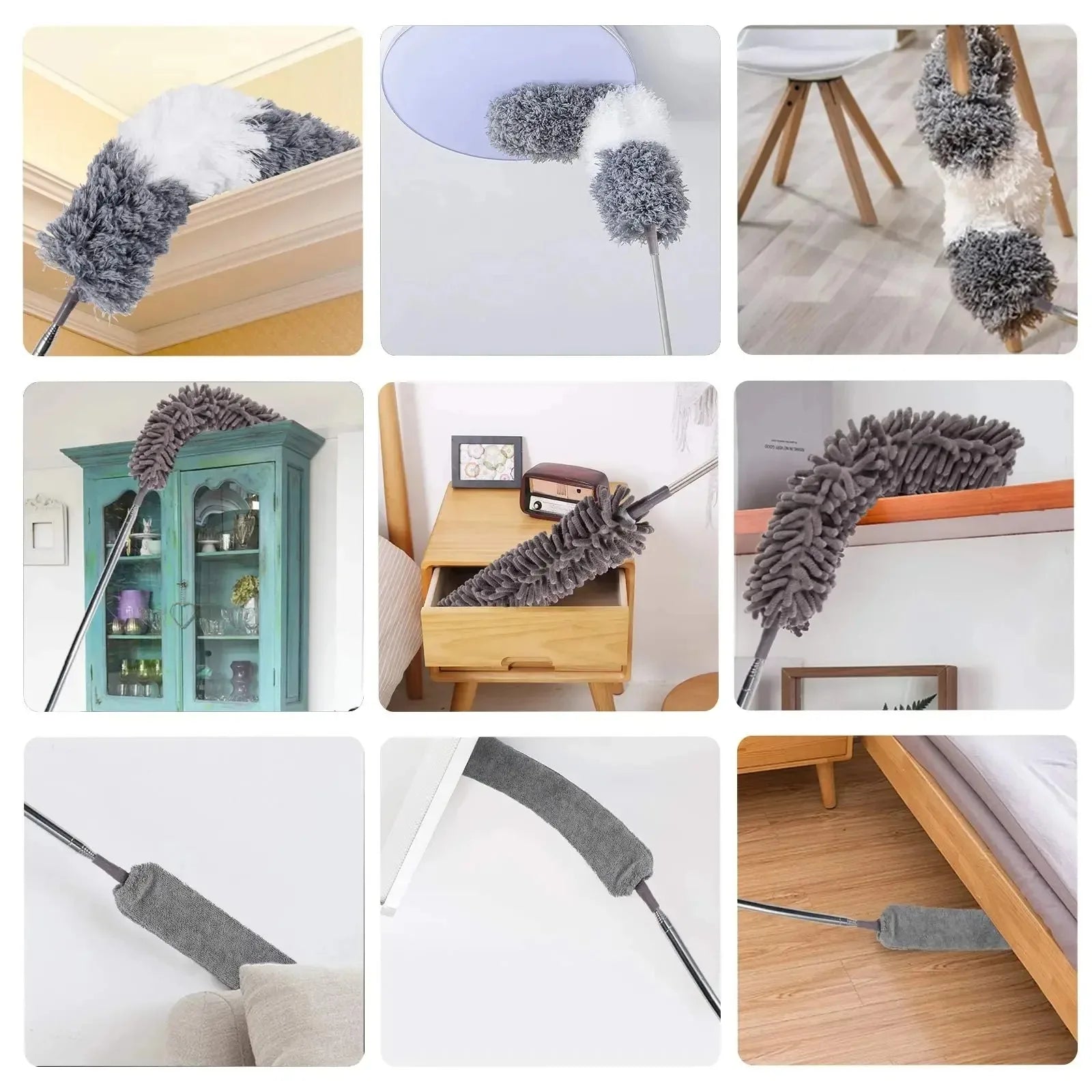 Cleanova ExtendaClean 250cm — Telescopic Microfibre Duster