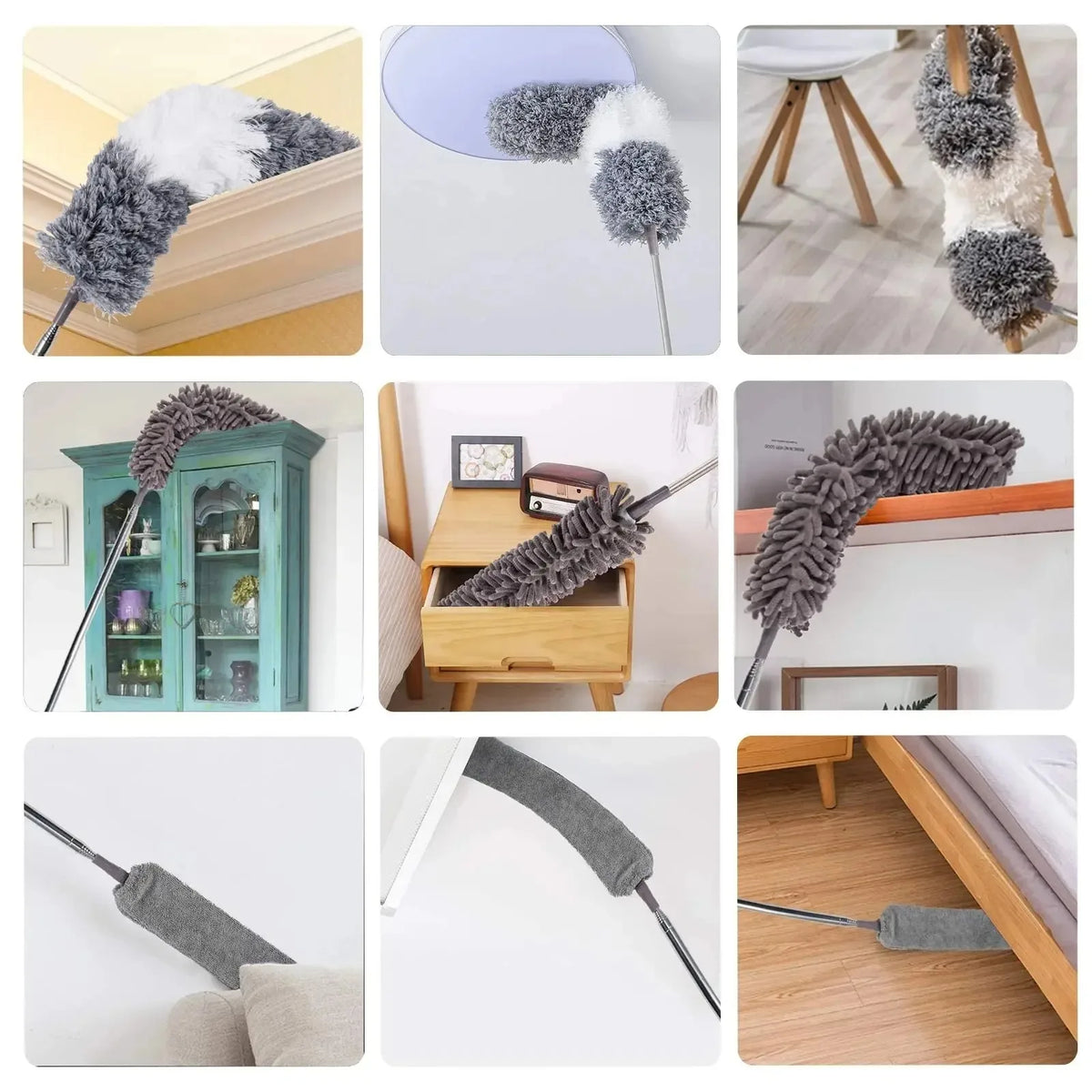 Cleanova ExtendaClean 250cm — Telescopic Microfibre Duster