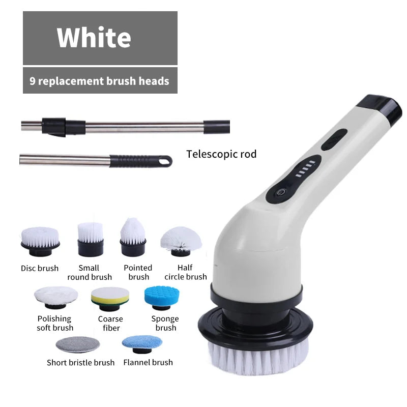Cleanova SpinScrub 9-in-1 — Electric Spin Cleaning Brush