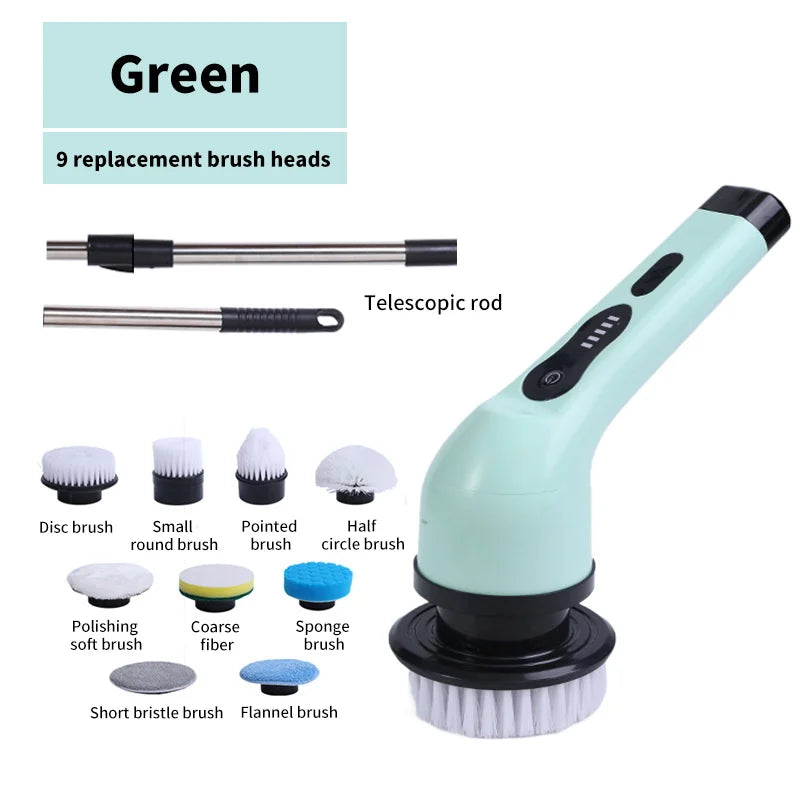 Cleanova SpinScrub 9-in-1 — Electric Spin Cleaning Brush